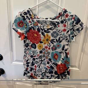 Ann taylor loft Vintage Soft XS Floral shirt top